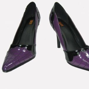Ellie 371- Terry Spiderweb Stiletto Purple- Size 5